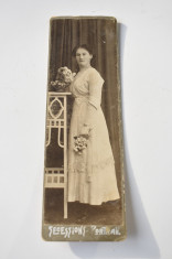 Fotografie pe carton Cabinet - Secession Portrait - Art Nouveau - Doamna c. 1900 foto