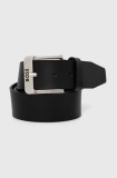 BOSS curea de piele barbati, culoarea negru, 50512795