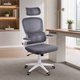 Scaun de birou OFF 432 cu mesh, ergonomic, suport lombar, brate rabatabile, 110 kg
