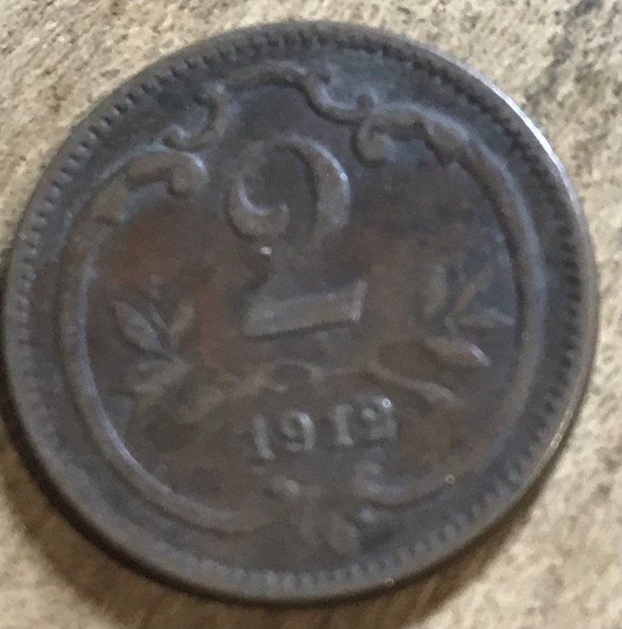 MNDSTR AUT22 Austro-Ungaria 2 hellar 1912