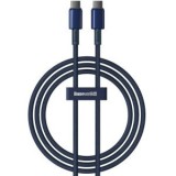 Cablu alimentare si date Baseus Tungsten, Fast Charging Data Cable pt. smartphone, USB Type-C la USB Type-C 100W, 1m, albastru