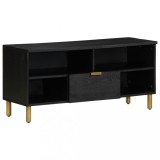 vidaXL Dulap TV, negru, 100x33x46 cm, lemn prelucrat