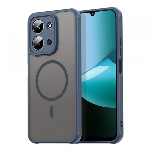 Husa MagSafe pentru Xiaomi Redmi 15C 5G / 15C 4G, Techsuit, HaloFrost II, Bleumarin