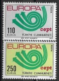 C528 - Turcia 1973 - Europa 2v.,neuzat,perfecta stare, Nestampilat