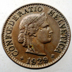 7.081 ELVETIA 10 RAPPEN 1929 B