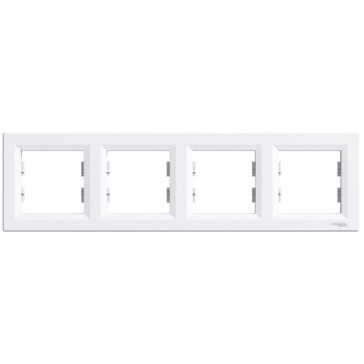 Rama Ornament 4 posturi Schneider Asfora alb EPH5800421 foto