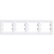 Rama Ornament 4 posturi Schneider Asfora alb EPH5800421