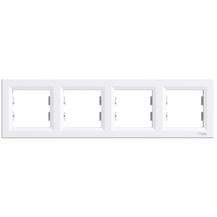 Rama Ornament 4 posturi Schneider Asfora alb EPH5800421