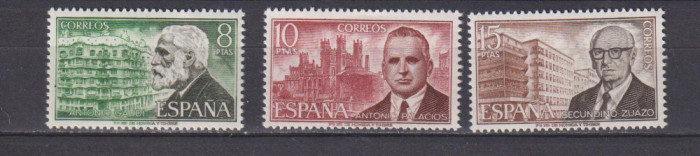 SPANIA PERSONALITATI 1975 MI: 2135-2137 MNH
