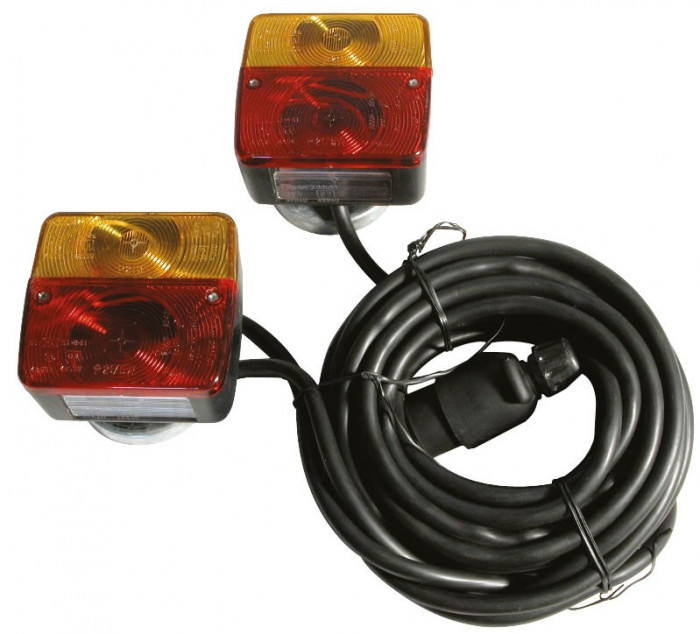 Kit magnetic remorca auto Carpoint cu lampi , cablu de 7,5m, fisa remorca cu 7 pini AutoDrive ProParts