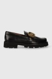 Kurt Geiger London mocasini de piele Mayfair Chunky femei, culoarea negru, cu platforma, 573000109