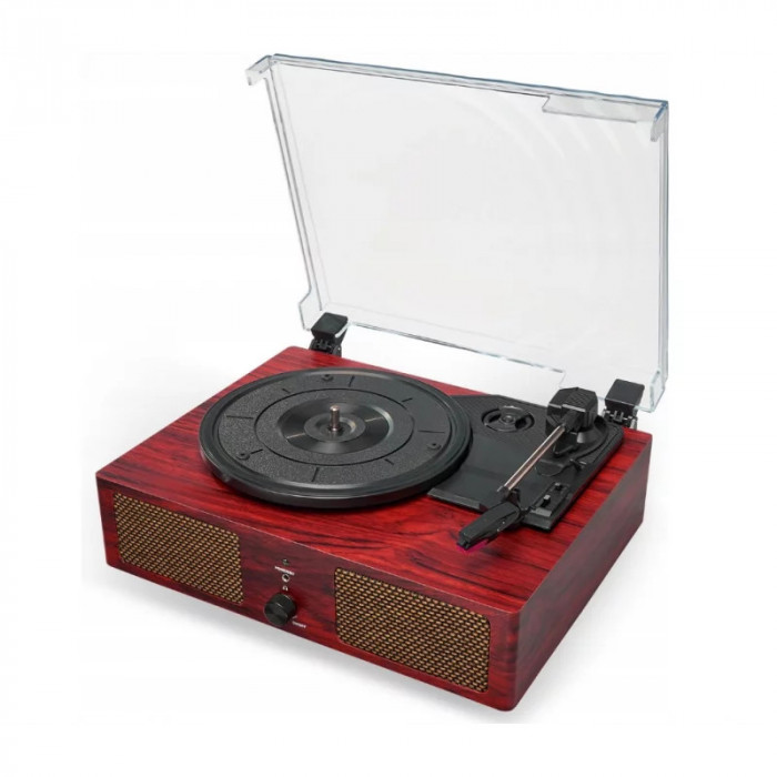 Boxa portabila model gramofon, BLuetooth, Gonga&reg; Visiniu