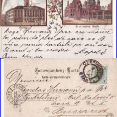 Cernauti , Bucovina - litografie 1896