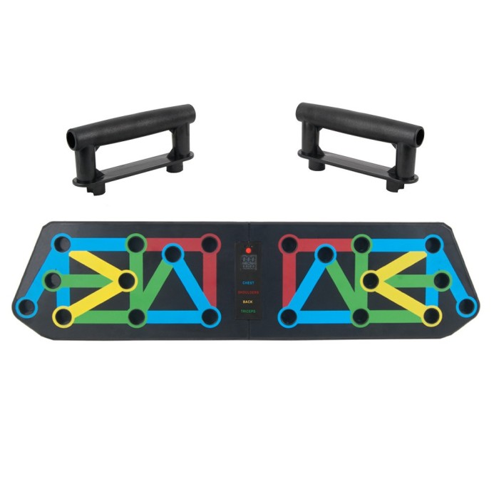 Placa cu manere pentru flotari si cronometru Sportmann Strong Plus,
