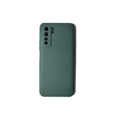 Husa protectie flippy compatibila cu huawei p40 lite 5g liquid silicone case verde foto