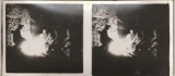 Romania 1932-Fotografie stereoscopica,Razboiul 1914-1918,Frontul de vest,noaptea, Alb-Negru, Romania 1900 - 1950, Militar