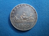 500 LIRE 1958 ITALIA -Ag 11g / VF