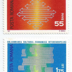 România, LP 762/1971, Colaborarea Cultural-Economica Intereuropeana, MNH