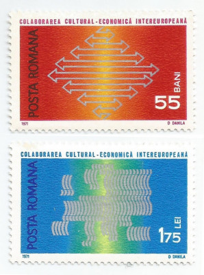 Rom&amp;acirc;nia, LP 762/1971, Colaborarea Cultural-Economica Intereuropeana, MNH foto