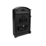 Cutie postala exterior, culoare negru, material aluminiu, 410x255x90 mm
