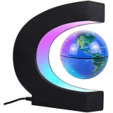 Glob Pamantesc Levitatie cu Suport LED Colorat, Rohs, 10cm, 223 Nume Geografice
