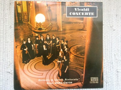 vivaldi concerte orchestra de camera simfonietta dir. maria nistor disc vinyl lp foto