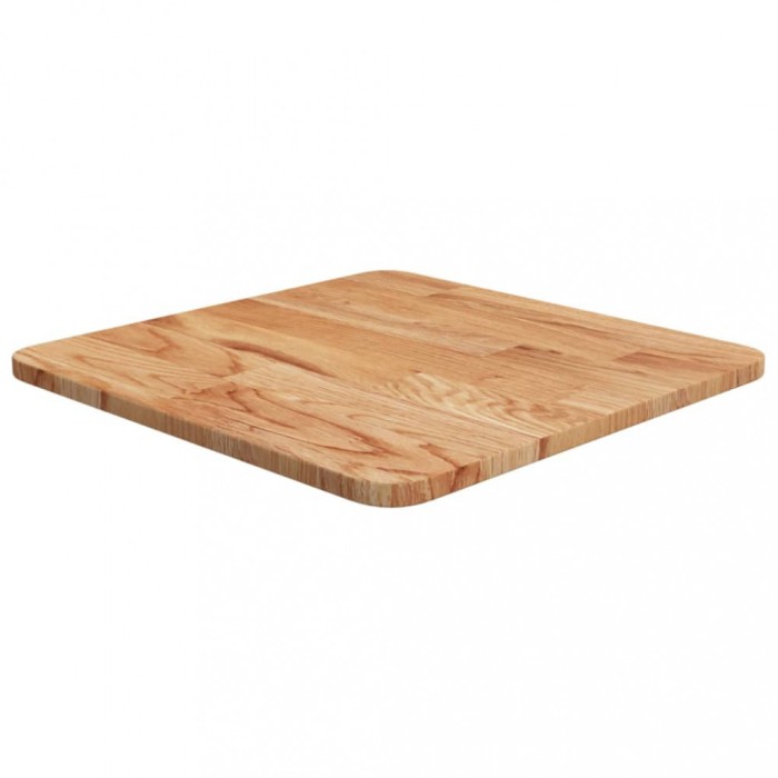 vidaXL Blat masă pătrat maro deschis 40x40x1,5cm lemn stejar tratat