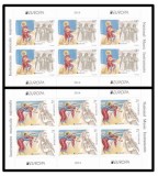 2014, LP 2021b-Europa 2014-Instrumente muzicale nationale, set de minicoli, Nestampilat