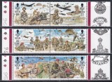 Isle of Man 1992 - Semicentenarul trupelor de parașutiști britanici, Serie cu Tabsuri, MNH