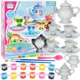 Set de ceai din portelan DIY pentru vopsit, Malplay 108034