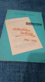 MATEMATICA PENTRU ELEVI--ADMITEREA IN LICEU-1986-1990--RM.VALCEA 1990