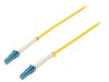 Cablu patch cord fibră optică QOLTEC LC/UPC Simplex, 0.5m, Monomod SMF G652D, 9/125&micro;m, LSZH