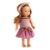 Papusa Sophie Djeco, 32 cm, par roscat, ochi caprui, vinil moale, +3 ani, imbracaminte inclusa