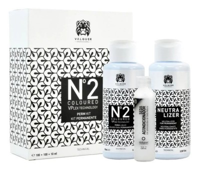 Kit solutie permanenta nr. 2 pentru păr vopsit 100+100+10 ml Valquer foto
