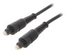 Cablu Audio Digital Toslink Gembird Negru 2m, Mufa Toslink, Diametru 5mm, Cablu Optic CC-OPT-2M