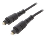 Cablu Toslink Negru 2m 5mm