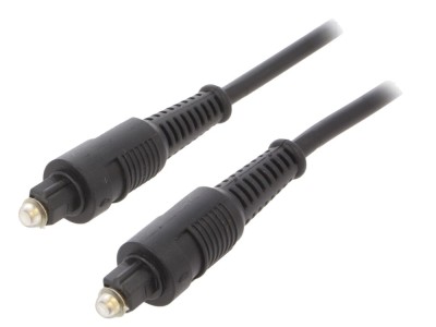 Cablu Toslink negru 2m, 5mm foto