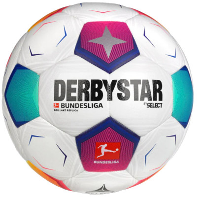 Mingi de fotbal Derbystar Bundesliga Brillant Replica v23 FIFA Basic Ball 162008C alb foto