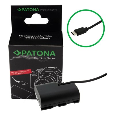 ​Alimentator Dummy Pentru Canon LP-E6P LPE6P PATONA Premium USB-C 9420 foto