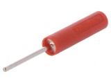 Soclu Banană 4mm 20A 1kV Roșu Nichelat
