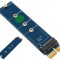 Adaptor SSD M.2 NVMe la PCI Express x1, universal, albastru