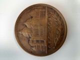 medalie BRONZ ,superba, Centenarul Casei de Economii si Consemnatiuni CEC , 1868-1968 .De colectie