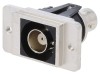 Adaptor BNC Soclu 50&Omega; Argintiu Metalic
