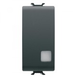 Intrerupator simplu semn cu led 1M Gewiss Chorus negru GW12003