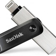 Stick USB SanDisk iXpand Go, 256GB, USB 3.1 (Negru)