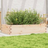 vidaXL Jardinieră de grădină, 110x60x23 cm, lemn masiv de pin