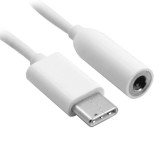 Adaptor USB Type-C la Jack 3.5mm Audio MyStyle, Compatibil Samsung, Huawei, Nokia, HTC - Alb