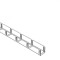 Canal cablu metalic 50x50mm din sarma mesh galvanizat lungime 2m jgheab pentru trasee electrice