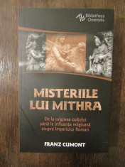Franz Cumont-Misteriile lui Mithra foto