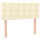 Cumpara ieftin Tablie de pat, crem, 90x5x78/88 cm, piele ecologica